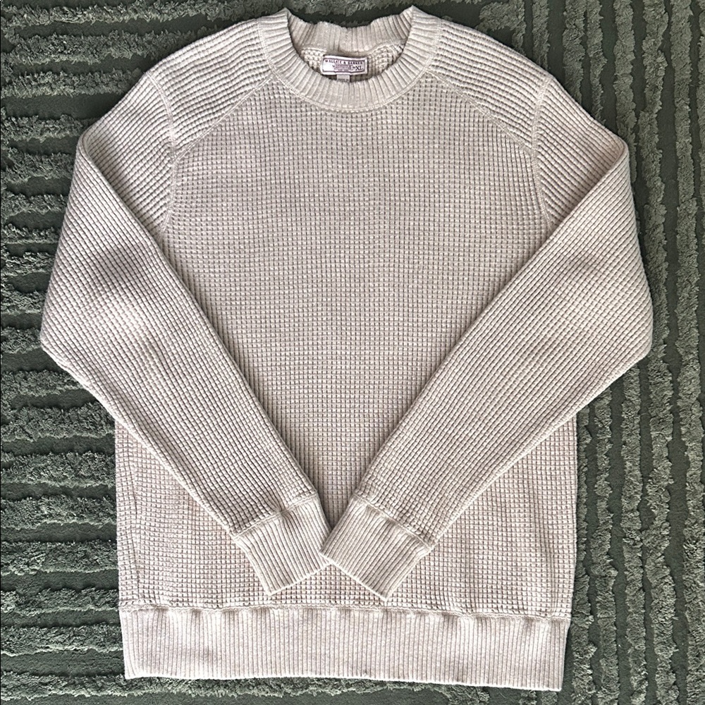J. Crew Wallace and Barnes waffle crewneck sweater